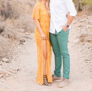 Honey Punch Marigold Maxi Dress